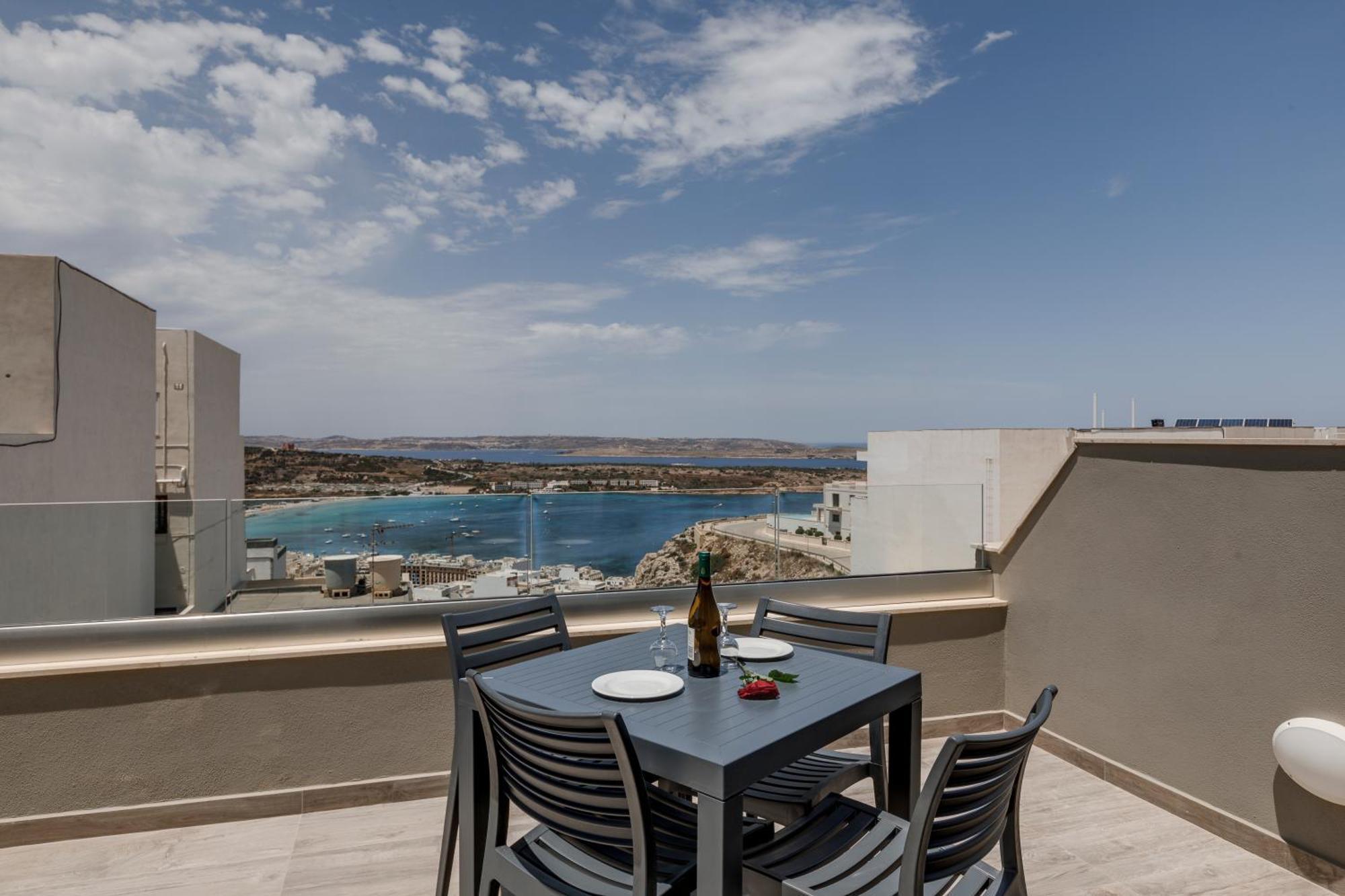 Lovely Penthouse In Mellieha-seaview By Homely Apartment *