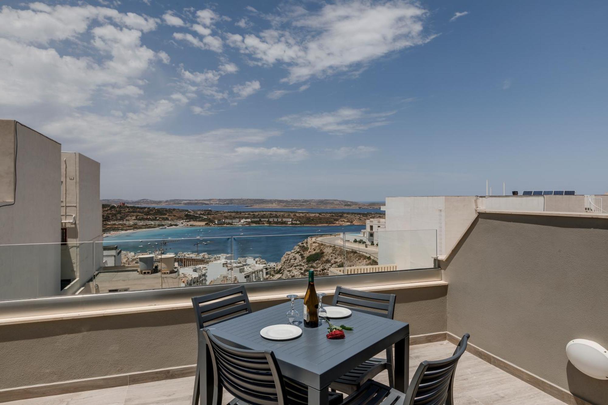 Lovely Penthouse In Mellieha-seaview By Homely Apartament *